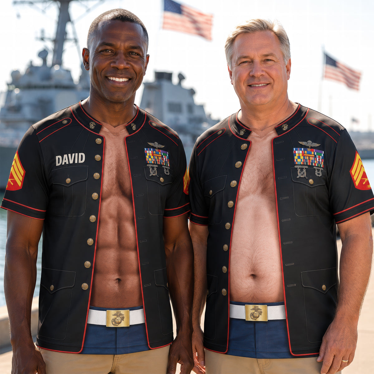 Proud Service Military Shirt - Personalized Gifts For Veterans 01huqn220826