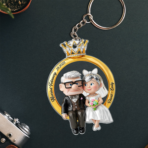 Couple Ring Shape Keychain Personalized Gifts For Couple 02ohpu280525-Homacus