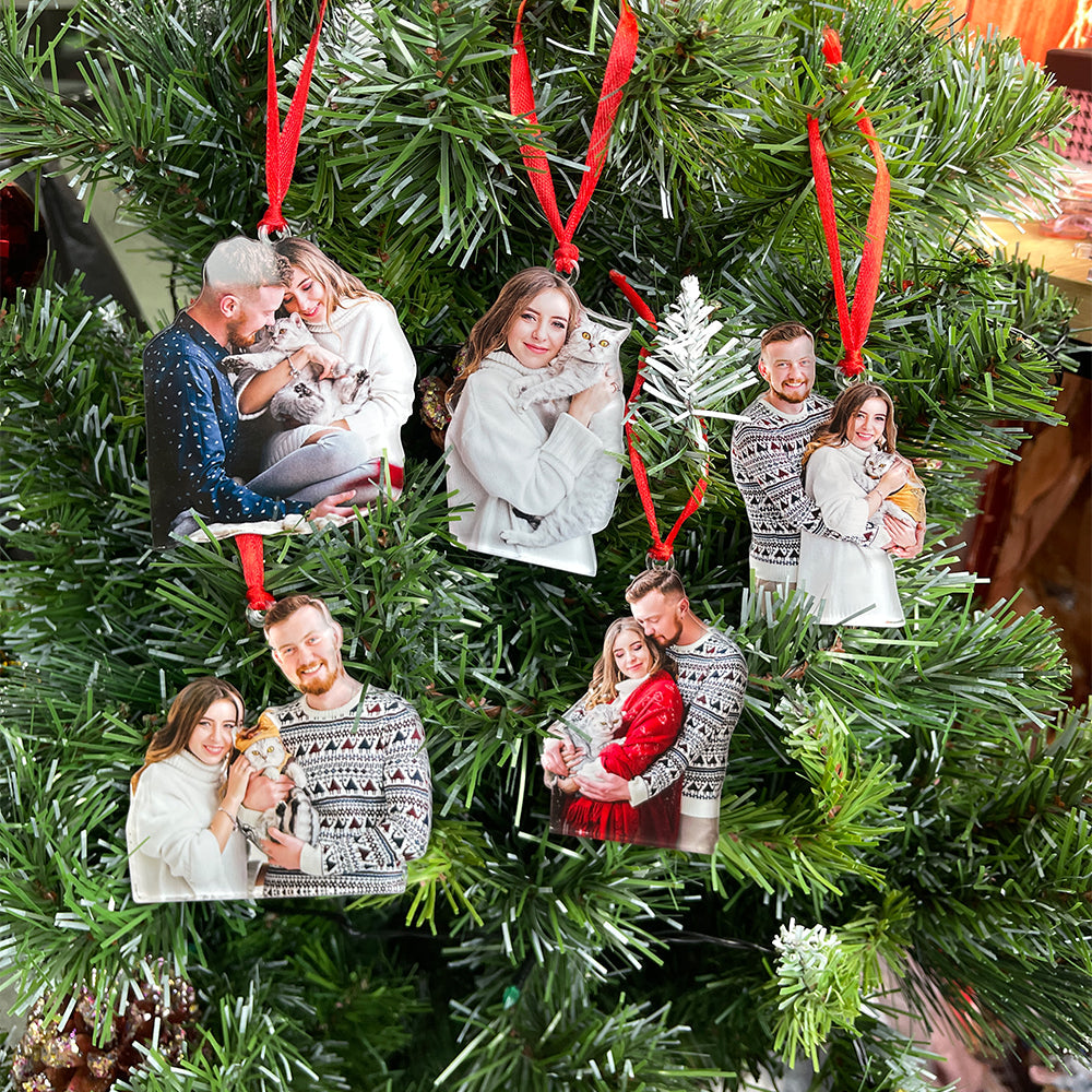 Custom Photo Gifts for Cat Lovers Ornament 75acvp140924-Homacus