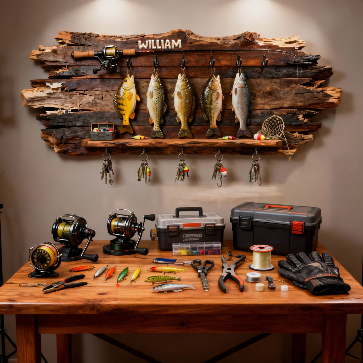 Fishing Lover Acrylic Key Hanger - Personalized Gifts For Fishing Lover Key Hanger 06KILU140126-Homacus