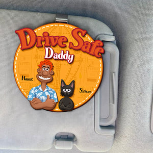 Personalized Gifts For Parents, Car Visor Clip Drive Safe Reminder 03XQLU120225PA-Homacus