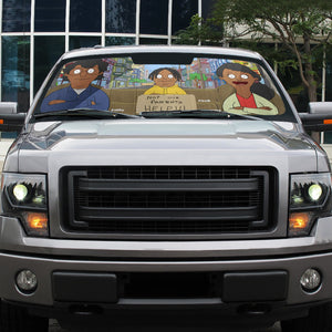 Personalized Gifts For Family Windshield Sunshade 03OHMH090125HG-Homacus