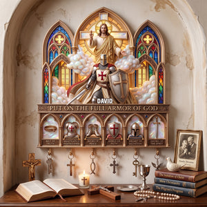 Full Armor Of God Acrylic Key Hanger- Personalized Christian Gifts 01palu140726