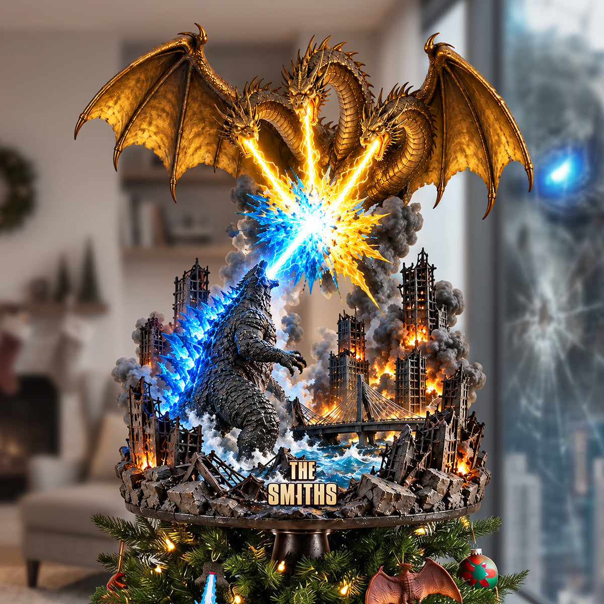 Radioactive Monster Figh Ornament - Personalized Gifts For Christmas Tree Topper 01NATA190926