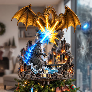 Radioactive Monster Figh Ornament - Personalized Gifts For Christmas Tree Topper 01NATA190926