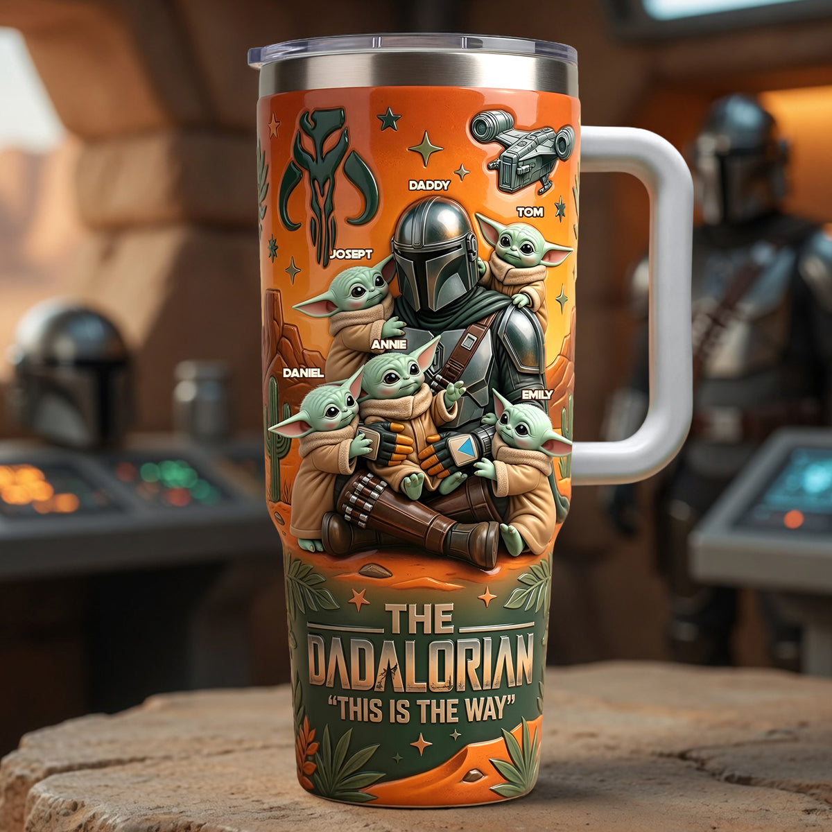 The Best Warrior Dad And Kids Tumbler - Personalized Gifts For Dads 03tylu010526-Homacus