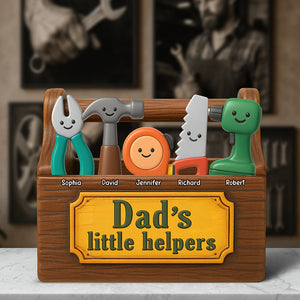 Daddy's Little Helpers Acrylic Plaque - Personalized Gifts For Father 01NAQN020525-Homacus