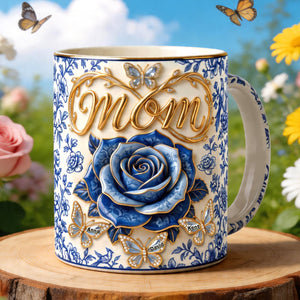 Toile De Jouy Mommy's Little Butterflies Coffee Mug - Personalized Gifts For Moms 03paqn240426-Homacus
