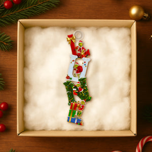 Green Alphabet Letter Ornament - Personalized Christmas Gifts 02ohdt231025-Homacus