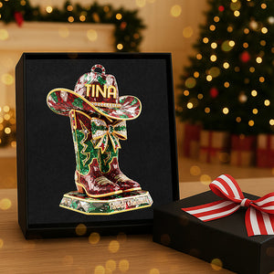 Personalized Gifts For Cowboy Christmas Ornament 04kita220925-Homacus