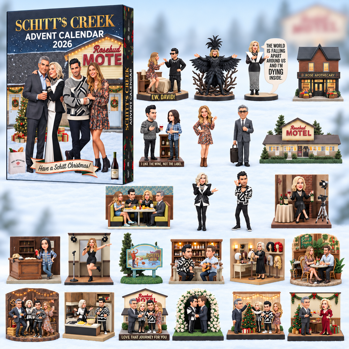 Miniature Towns Advent Calendar Blind Box - Personalized Christmas Gift 03naqn291026-Homacus