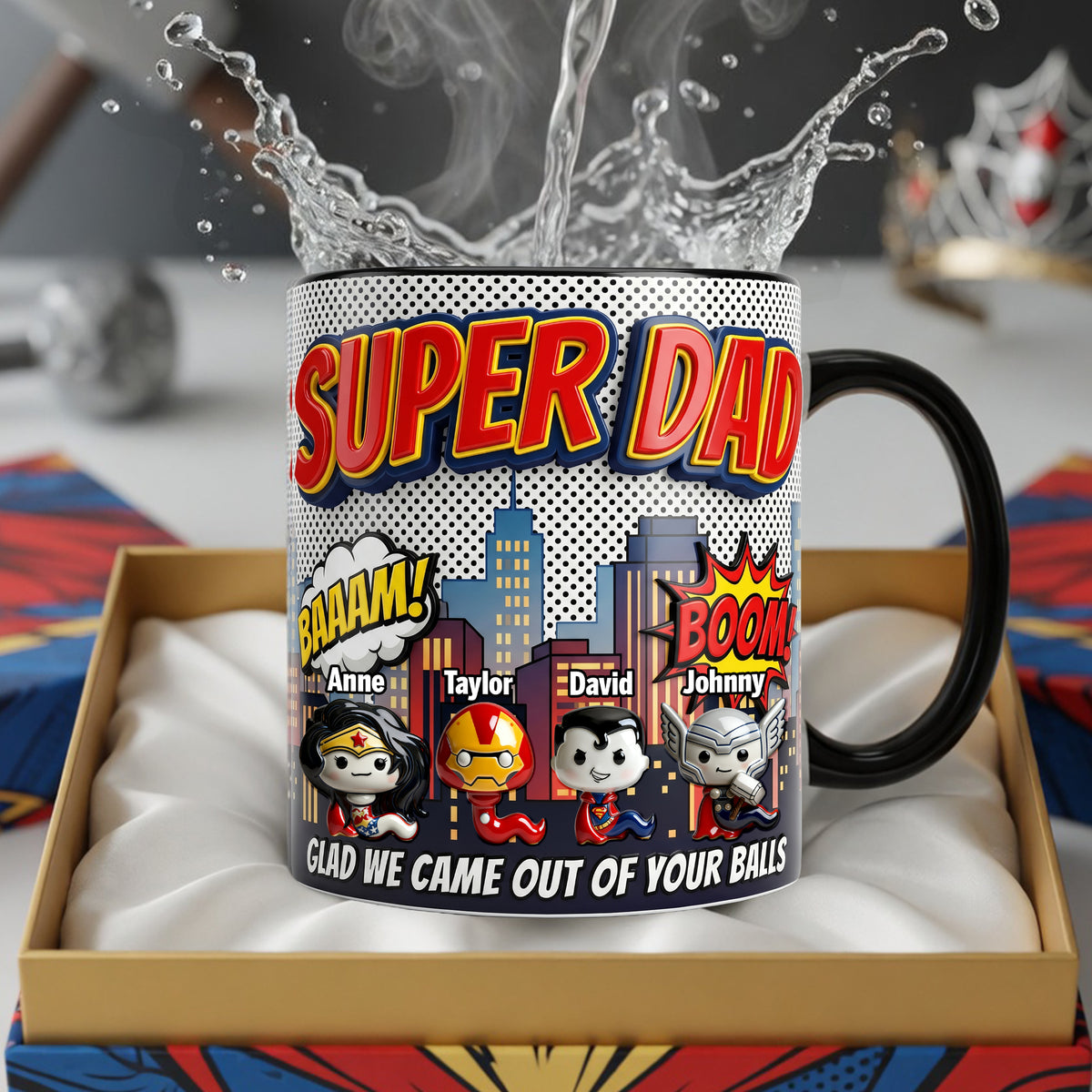 Funny Hero Sperm Magic Coffee Mug - Personalized Gifts For Dad 05palu300426-Homacus