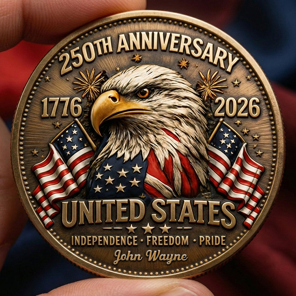 250 Years Of Pride Metal Coin - Personalized Anniversary Gifts 04PGDT020326-Homacus