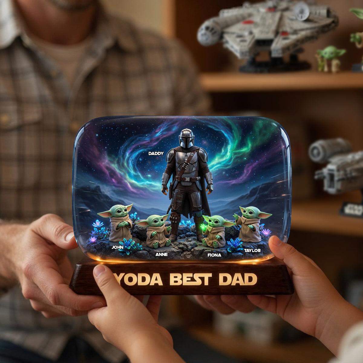 Our Galactic Hero Acrylic Plaque - Personalized Gifts For Dad 02TOLU290426-Homacus