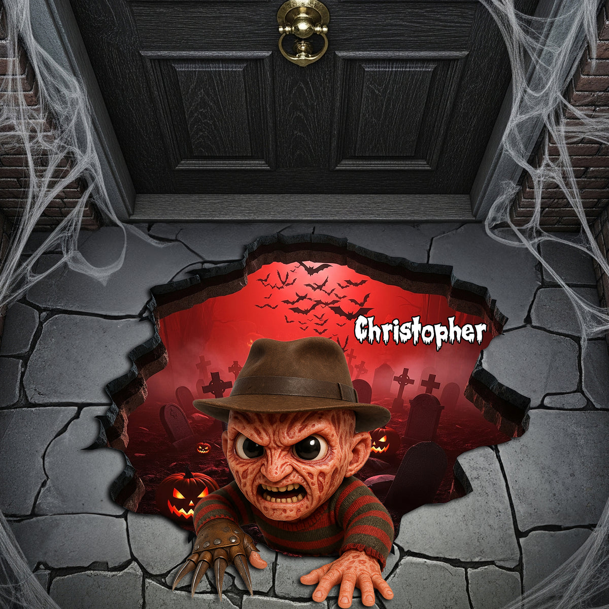 Halloween Scary Doormat - Personalized Gifts For Movie Fans 05PGLU150825-Homacus