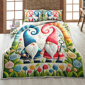 Personalized Gifts For Gnome Couple Quilt Bedding Set Special Line 07ohqn210125-Homacus