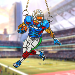 Football Player Suncatcher Ornament - Personalized Gifts For Football Lovers 04ohqn120725-Homacus