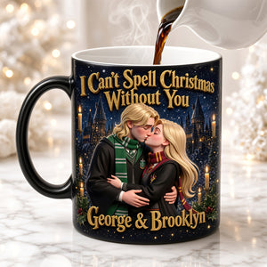 Fantasy Schoolhouse Couple Magic Coffee Mug - Personalized Gifts For Couples 04HUDT190926