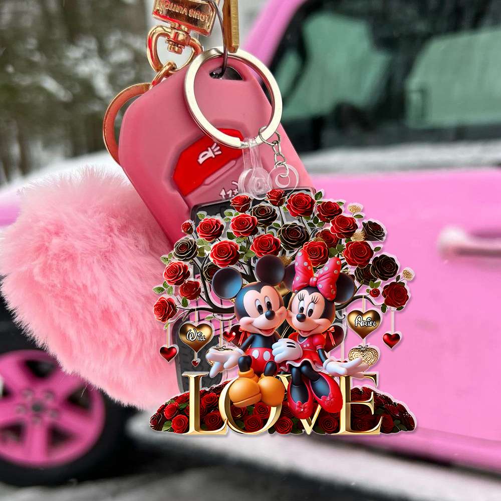 Personalized Gifts For Couples Acrylic Keychain Valentine 01XQLU281124-Homacus