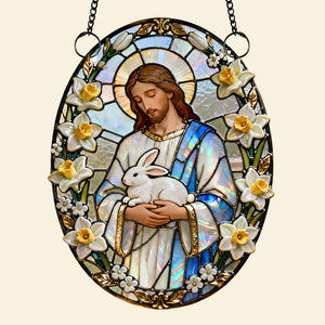 Religious Easter Jesus Suncatcher Ornament - Personalized Gifts For Christians 01nadt310126-Homacus