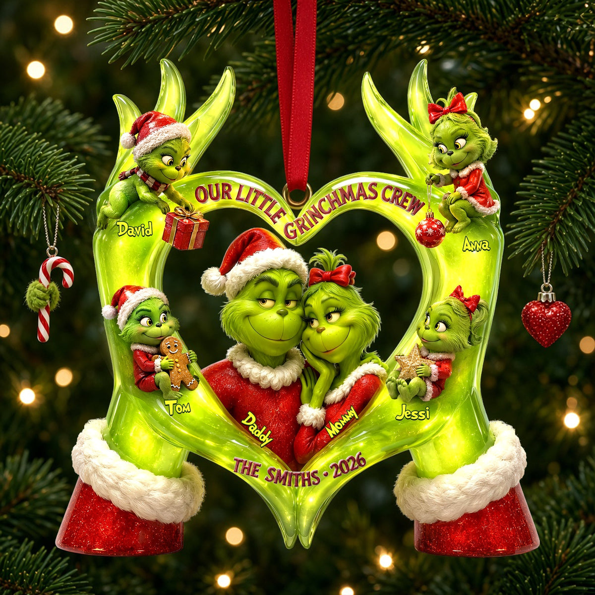 Little Mischief Christmas Ornament - Personalized Gifts For Family 05PALU020926