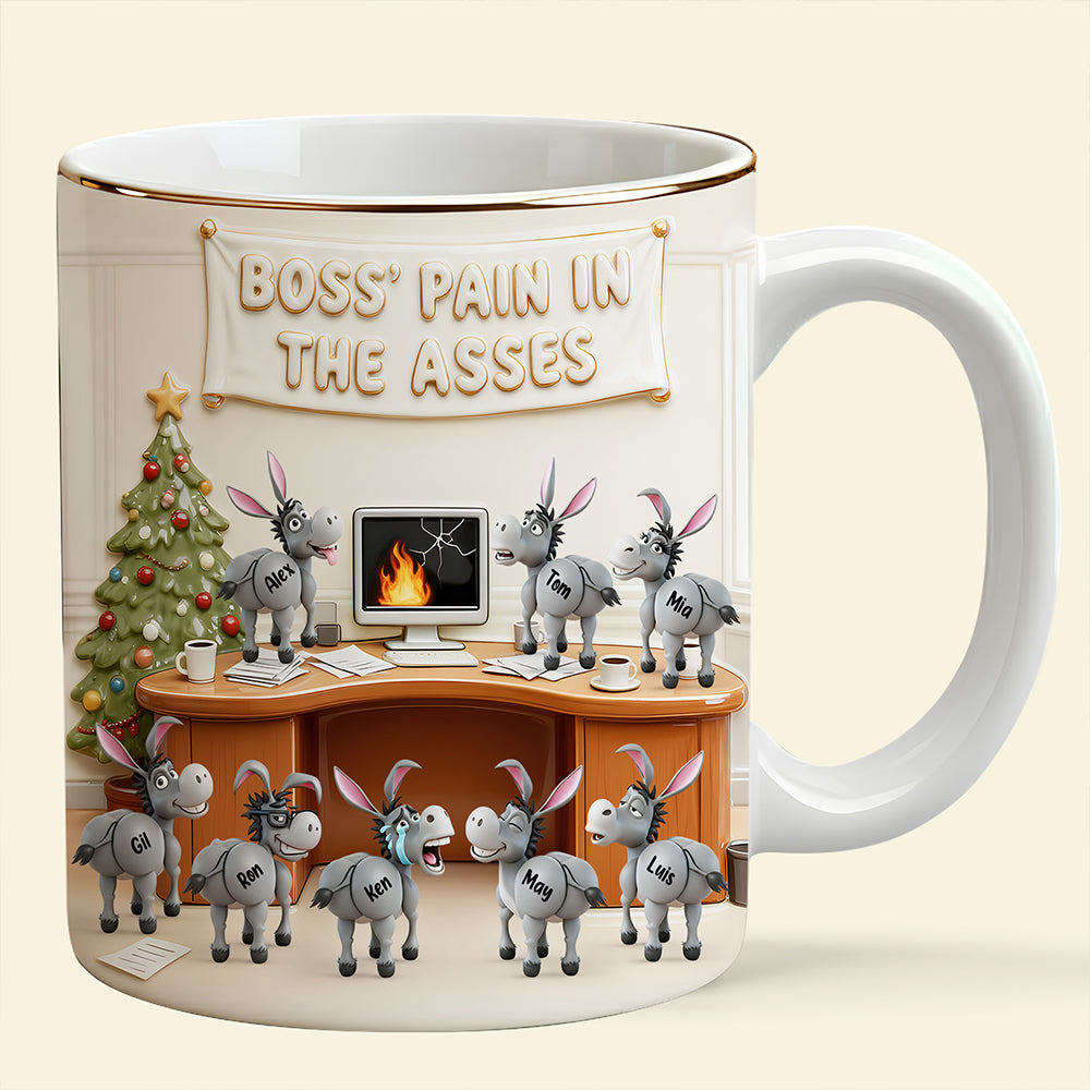 Fun Chaotic Donkey Coworker Mug Personalized Gifts For Boss 02qhdt011125-Homacus
