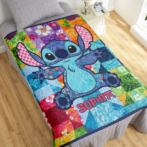 Cute Tropical Alien Blanket - Personalized Gifts For Movie Lovers 06NAQN230625-Homacus