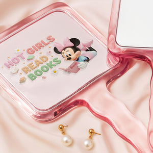 Book Girl Handheld Mirror - Personalized Gifts For Book Lovers 04PGDT031225-Homacus