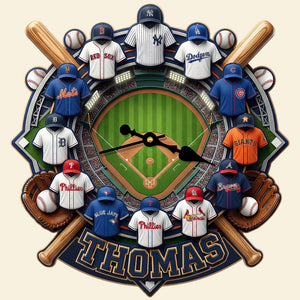Personalized Gifts For Sport Lovers Acrylic Hanging Wall Clock 01hudt200326-Homacus