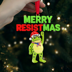 Merry Resistmas Ornament - Personalized Christmas Gift 03NALU281025-Homacus