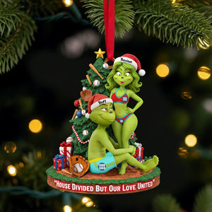 Baseball Couple Ornament - Personalized Gifts For Funny Couple Christmas Ornament 02HULU081025-Homacus