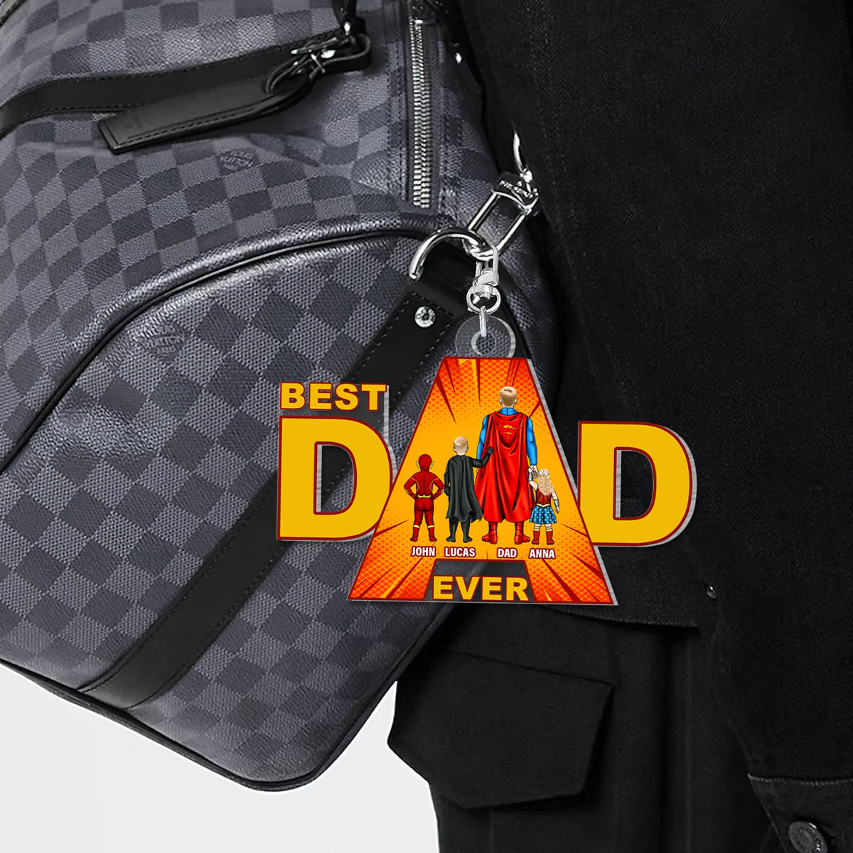 Best Super Dad Keychain Personalized Gifts For Dad 02totn140325pa-Homacus