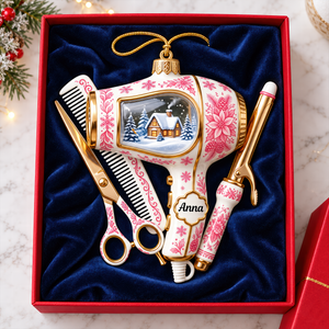 Toile De Jouy Christmas Ornament - Personalized Gifts For Hairstylist 01pgqn121026-Homacus