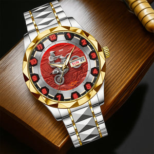 Dirt Bike Riding Stainless Steel Men's Watch Personalized Holiday Gifts For Bikers 03ohtn260725-Homacus