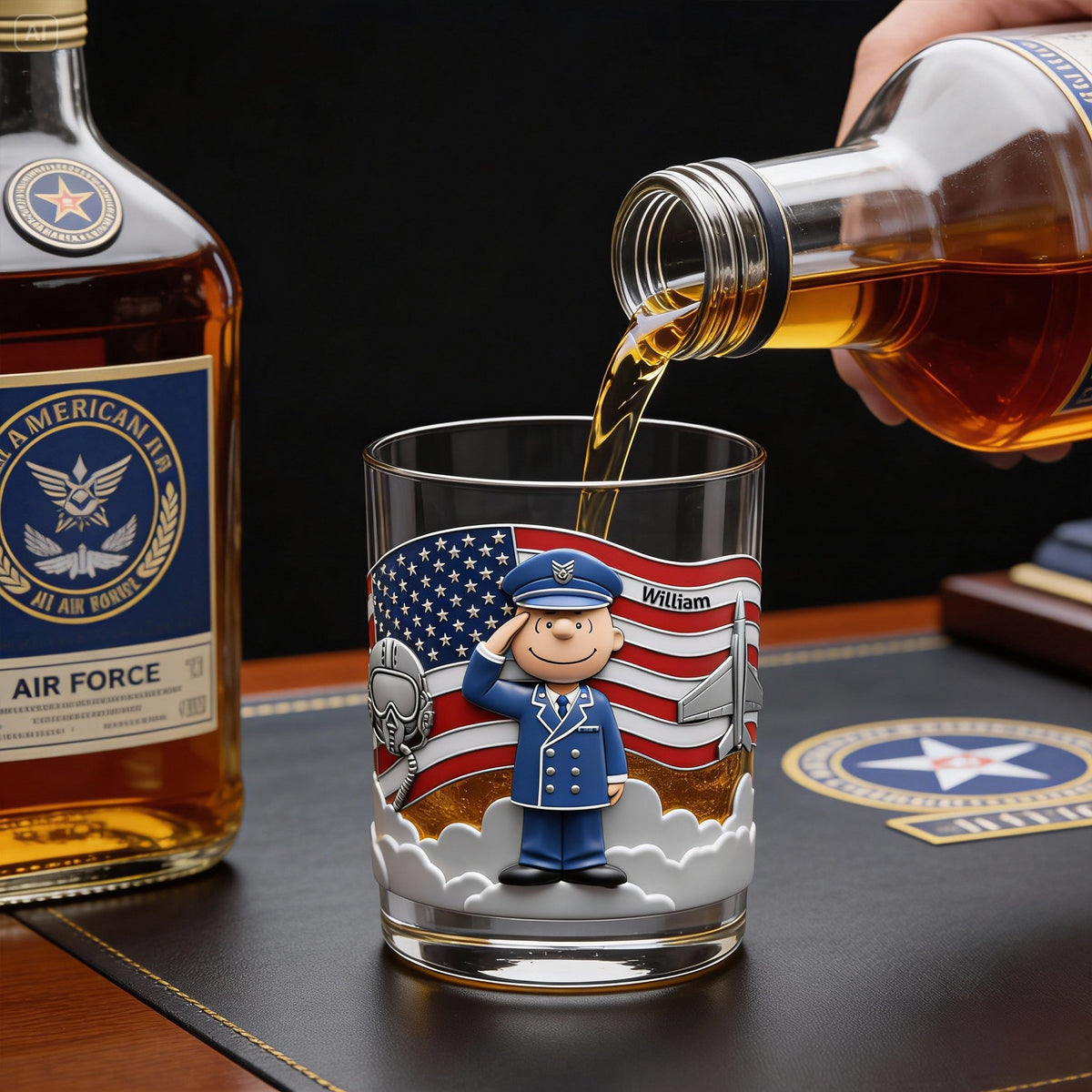 Millitary Forces Veteran Drinking Glass - Personalized Gifts For Veterans 05palu241225-Homacus