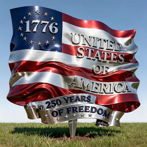 Proud Flag Metal Sign, Personalized Gifts For Patriots 02qhdt260226-Homacus