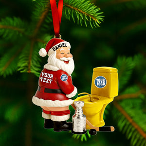 Rivalry Santa Ornament - Personalized Gift For Sport Lovers 02HULU151025-Homacus