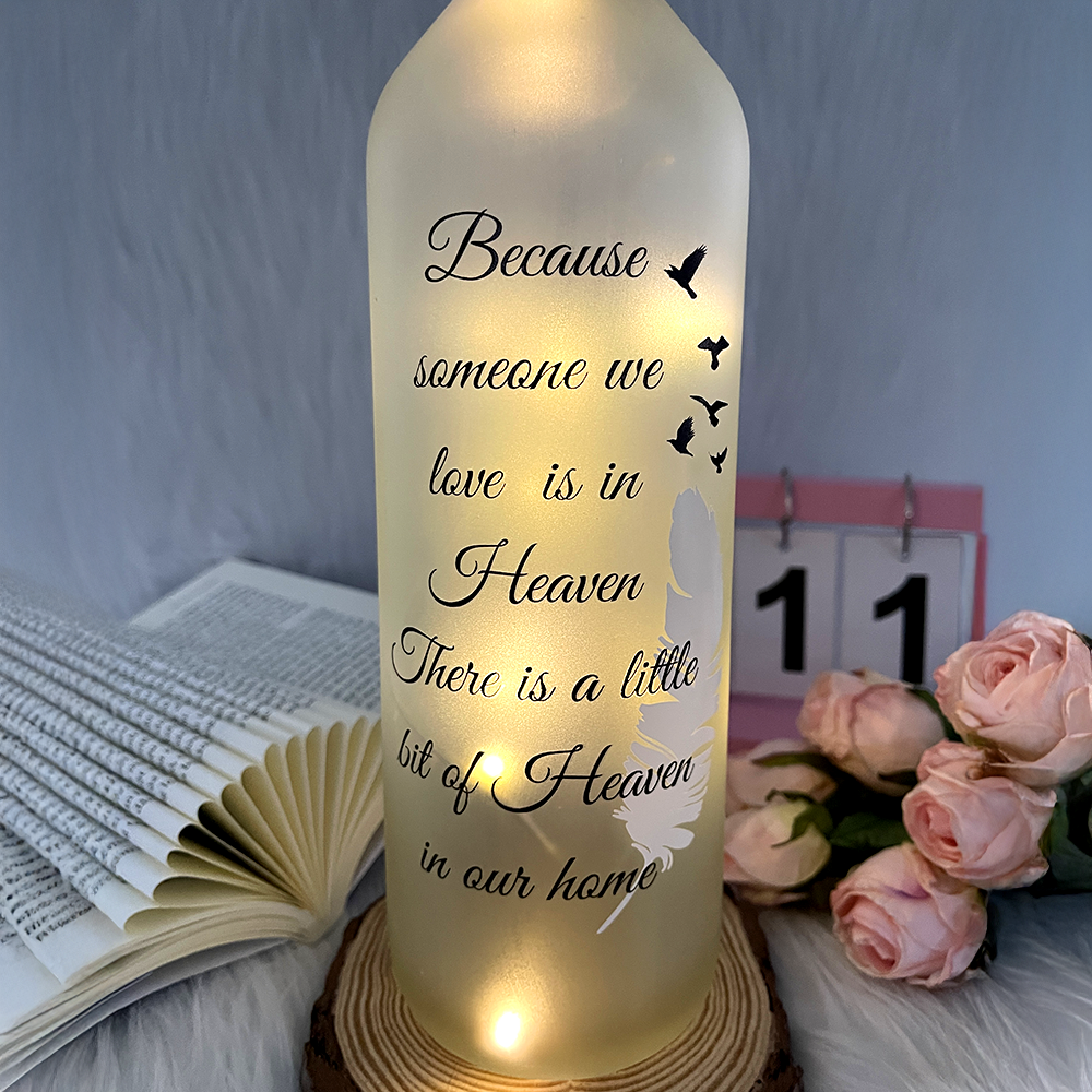 Custom Photo Gifts For Heaven Bottle Lamp 01HUDT220225-Homacus