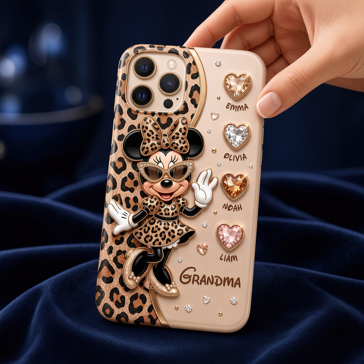 Leopard Fancy Nana Phone Case - Personalized Gifts For Grandma 03nadt040926