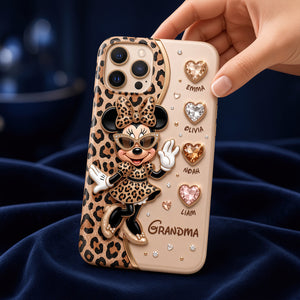 Leopard Fancy Nana Phone Case - Personalized Gifts For Grandma 03nadt040926