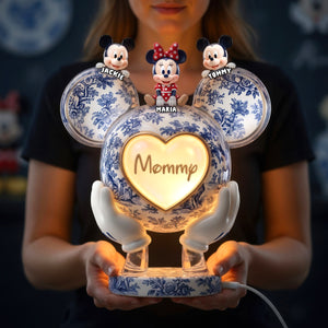 Heart Full Of Mom Toile De Jouy - Personalized Gifts For Mom Acrylic Light Box 01PADH200426-Homacus