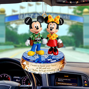 Travel Couple Car Ornament - Personalized Gifts For Couple 06toqn311225-Homacus
