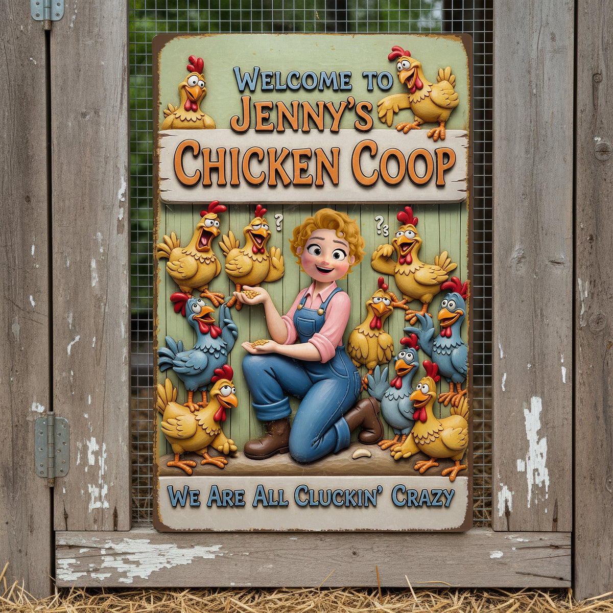 Chicken Coop Metal Sign - Personalized Gifts For Farm Girls 01naqn051225-Homacus
