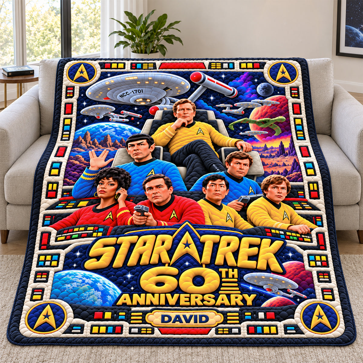 60th Anniversary Universe War Blanket - Personalized Gifts For Christmas Blanket 04OHDH021026