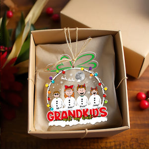 Personalized Gifts For Grandparents Christmas Acrylic Ornament 021KALU251124HG-Homacus