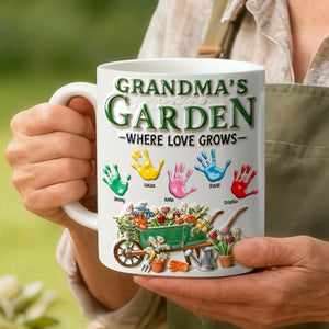 Grandma's Garden Coffee Mug - Personalized Gifts For Grandma 02totn030226-Homacus