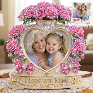 Bloom With Love Acrylic Plaque - Custom Photo Gifts For Mother's Day 03TYTA130326-Homacus
