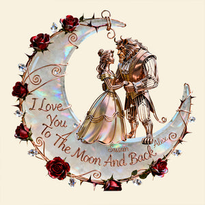 Enchanted Moon Suncatcher Ornament Personalized Gifts For Couple 01OHDT171225-Homacus