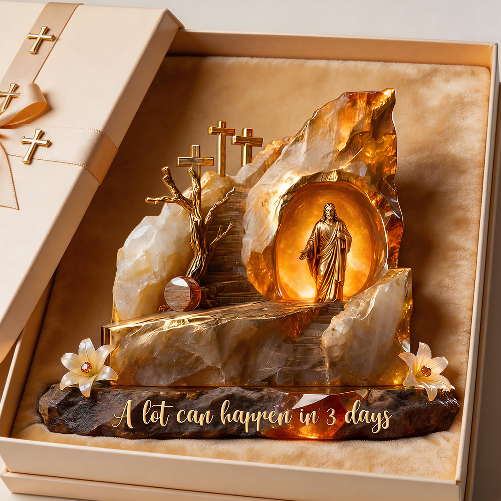 Holy Jesus Christ Resurrection Plaque, Easter Gifts For Christians 01qhdt070326-Homacus