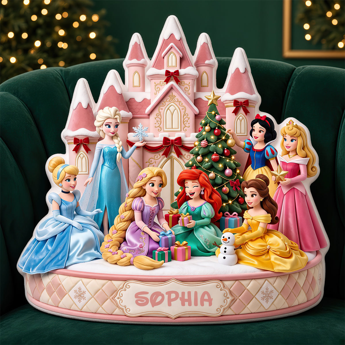 Lovely Fairy Tale Princesses Pillow - Personalized Christmas Gifts 04tydt171026